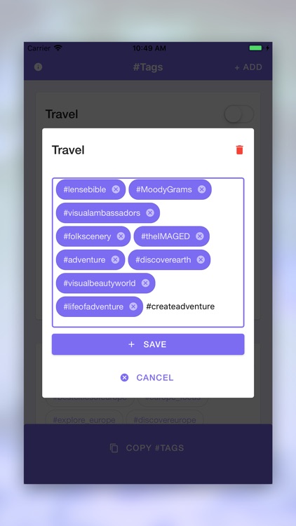 Tags - Organize your Hashtags