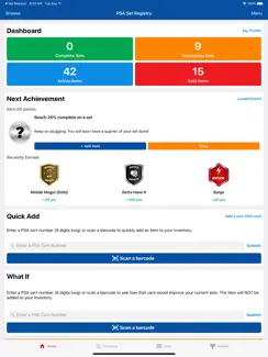 PSA Set Registry iPad image 1