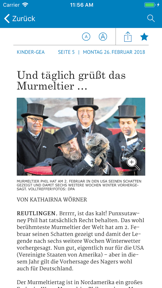 GEA E-Paper screenshot