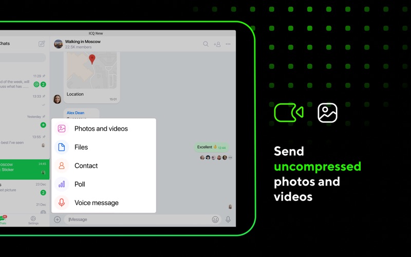 Screenshot #3 pour ICQ New: Messenger & Chat