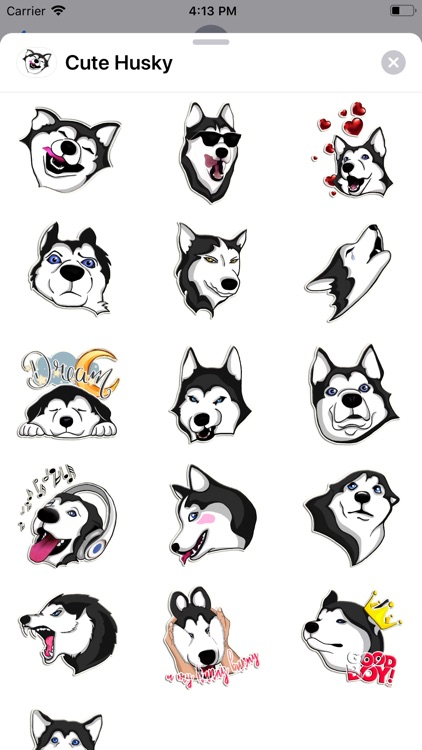 Cute Husky Sticker Pack