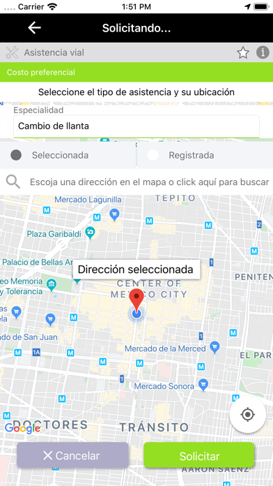 App screenshot