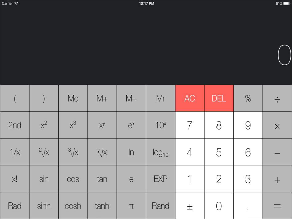 #2. iCalc Lite - Calculator (iOS) By: Gilbert Montane Pinto