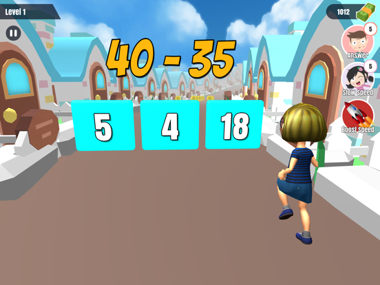 Run Math Runner – Solve Quiz iPad screenshot
