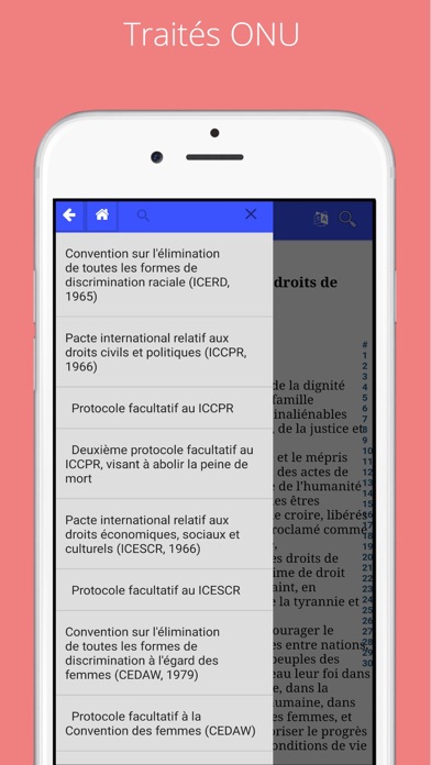 Screenshot #3 pour MobileLaw Droits de l'Homme