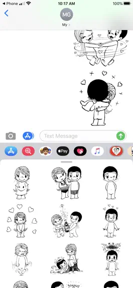 Game screenshot Love Is... Stickers apk