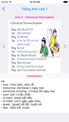 Game screenshot Tieng Anh Lop 7 - English 7 hack