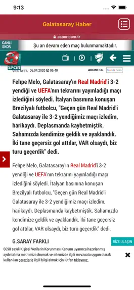 Game screenshot GS Spor Haber hack