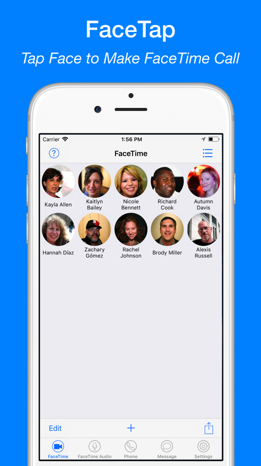 #1. FaceTap for FaceTime Call (iOS) 由: Yajing Qian
