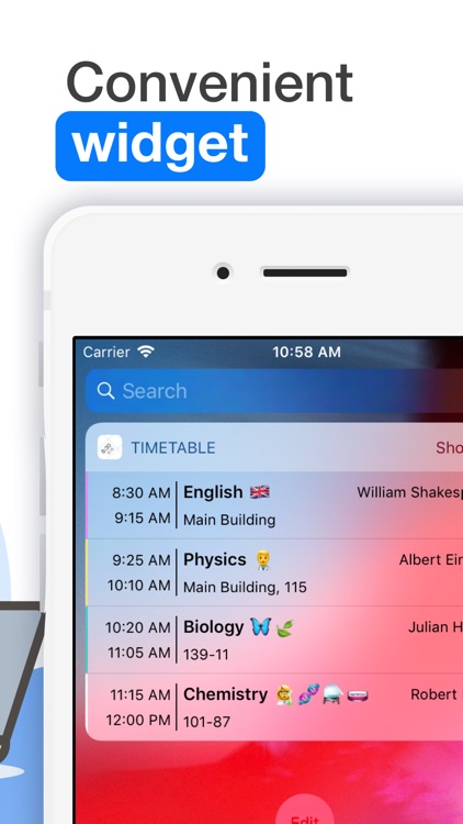 Weekly Timetable: The Schedule