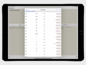 HexToASCII iPad screenshot