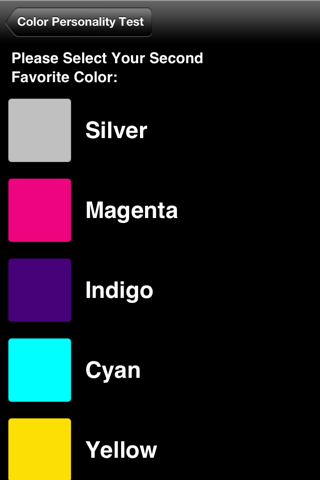 Color and Personality Tests screenshot 2