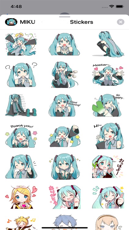 Anime Stickers Miku Fans