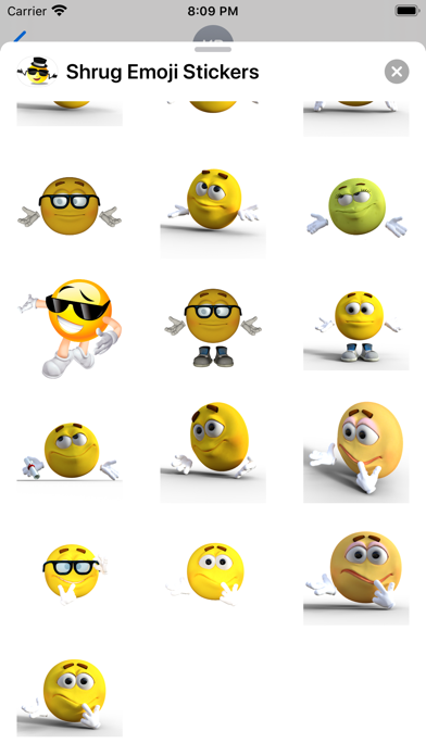 Shrug Emoji Sticker Packのおすすめ画像7