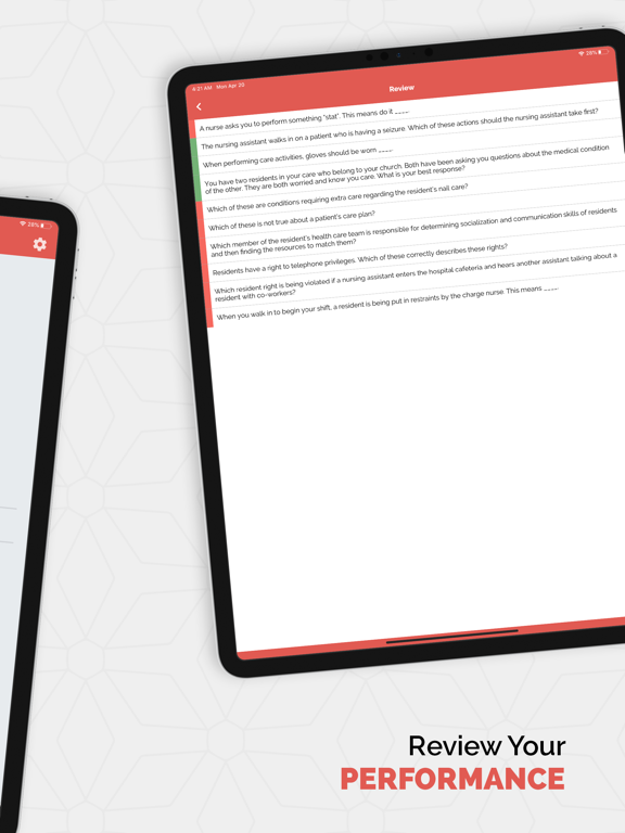 CNA Practice Test Master iPad screenshot 4 - Education app