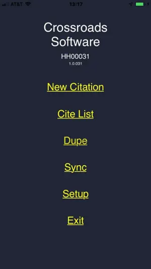 Crossroads eCite Application screenshot 2