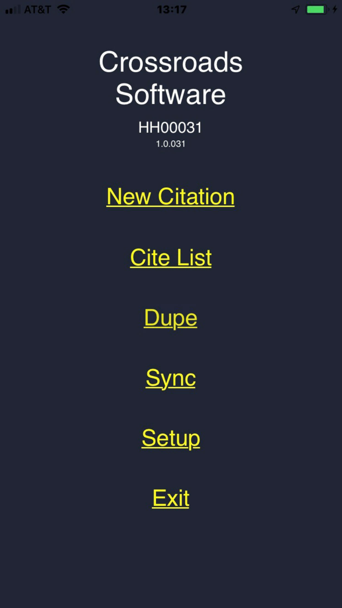 Crossroads eCite Application