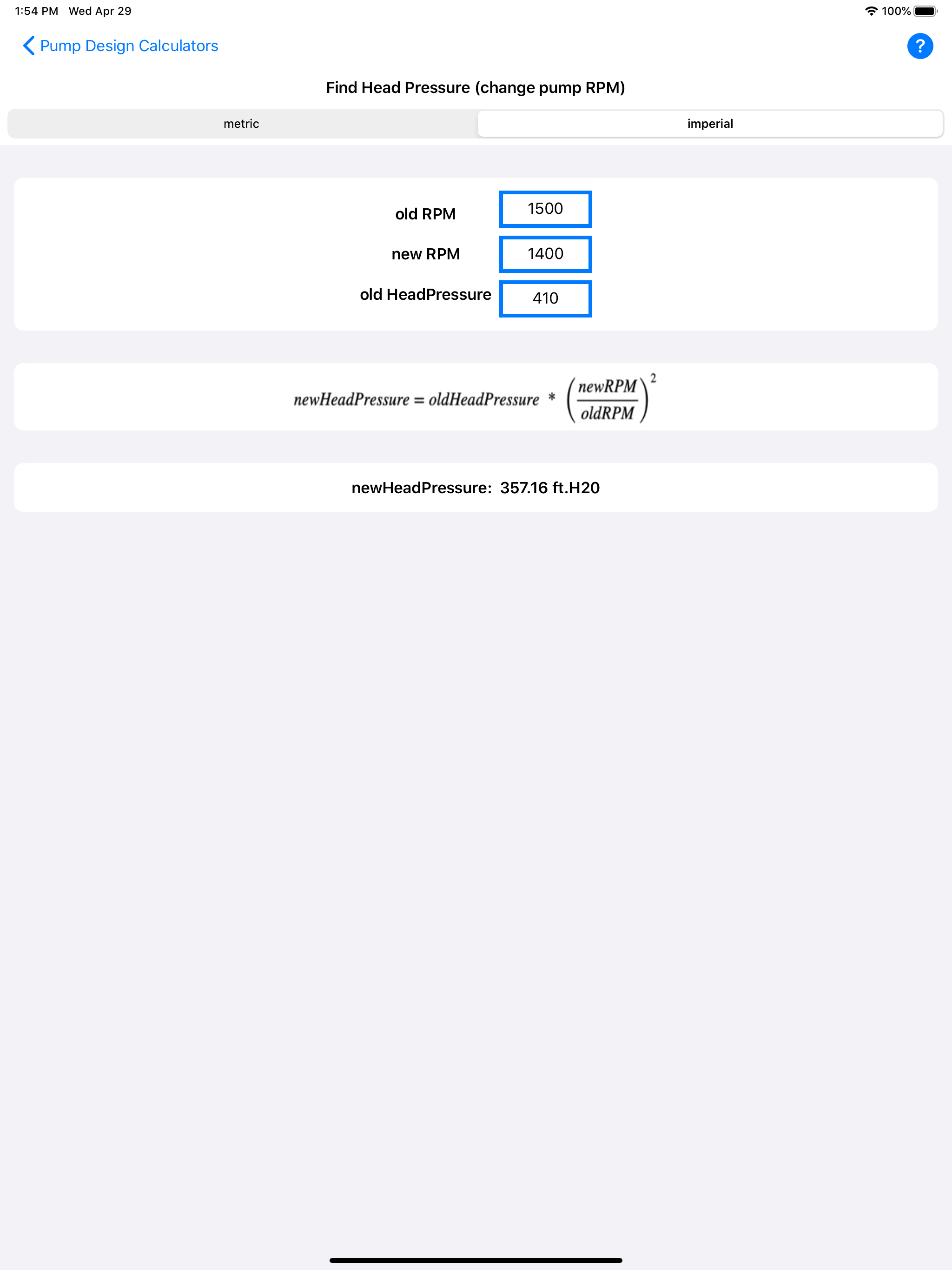 Pump Design Calculator screenshot 13