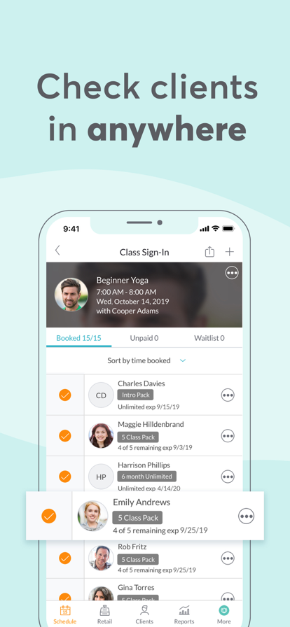 Mindbody Business Screenshots