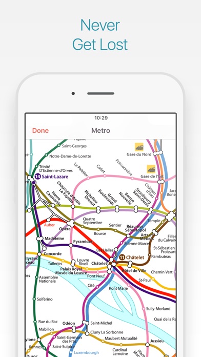 Paris Travel Guide and Map Screenshot