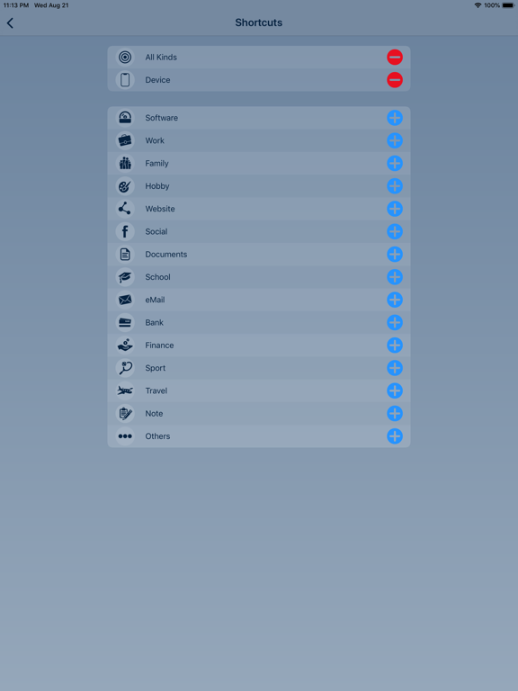 My Password - Manager iPad screenshot 8 - Productivity app