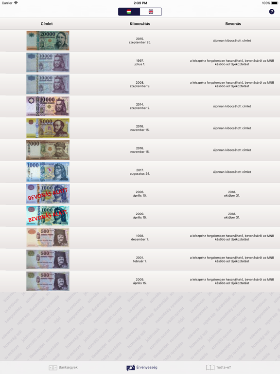 Screenshot #6 pour MNB Zsebpénz-M
