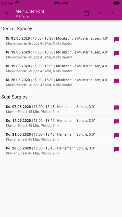 Screenshot #2 pour Musikschule Unterer Neckar