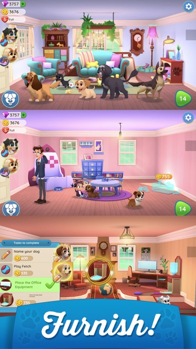 Dogs Home: Match 3 Puzzles screenshot 3