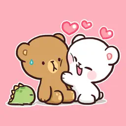 Adorable Milk Mocha Stickers app icon