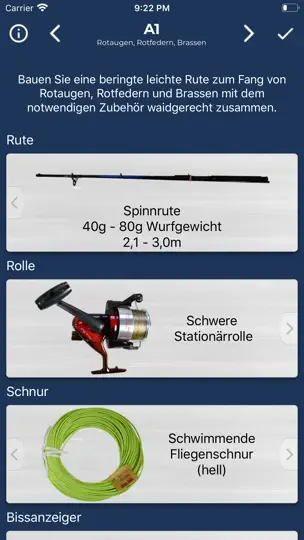 Screenshot von Angelschein NRW - Rutenbau auf dem iPhone 1