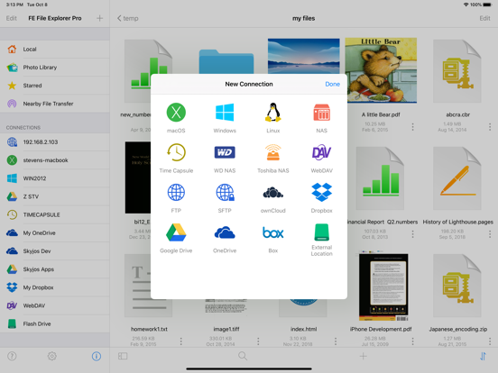 FE File Explorer Pro iPad app afbeelding 4