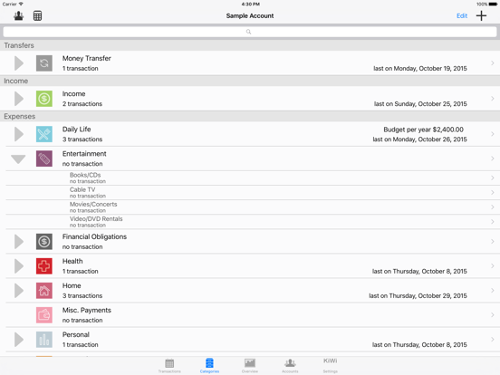 Visual Budget - Finances iPad app afbeelding 5