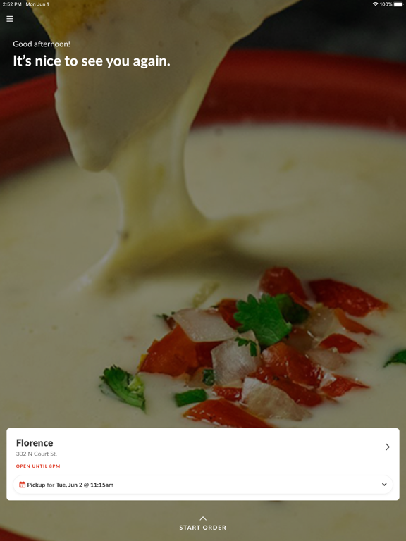 Rosies Mexican Cantina iPad screenshot 2 - Food & Drink app