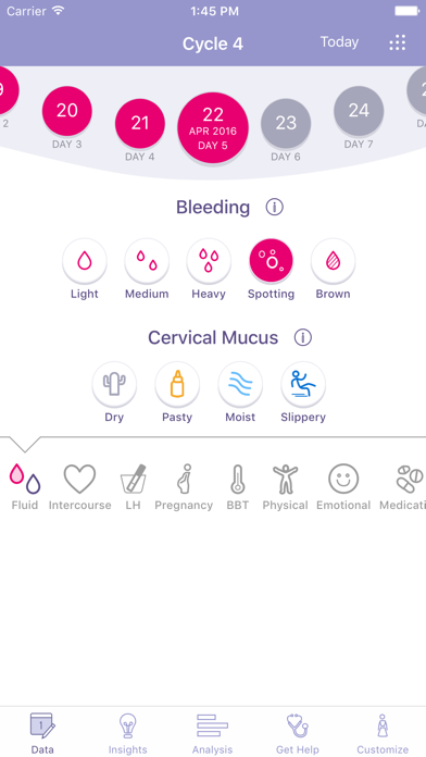 FEMM Period Ovulation Tracker Screenshot