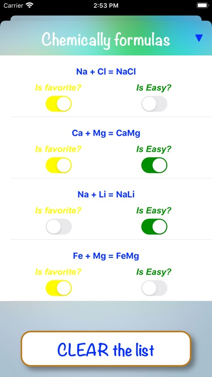 Match the chemical formulas