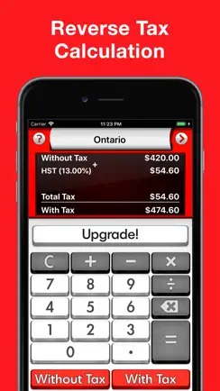 Sales Tax Canada Calculator + iPhone image 2