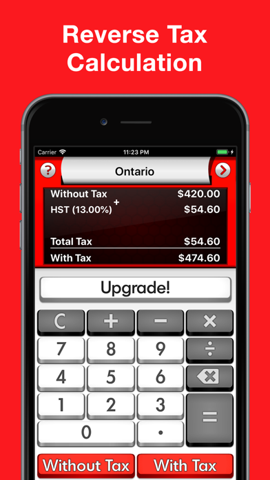 Sales Tax Canada Calculator + Screenshot
