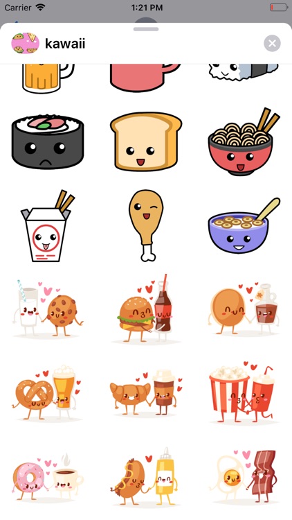 Kawaii Food Stickers