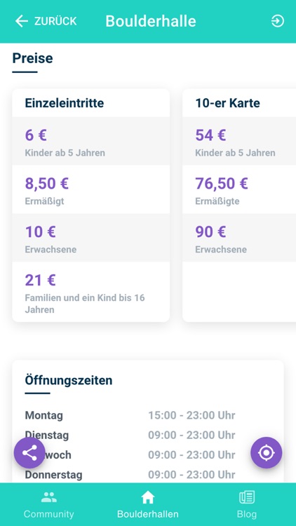 Boulderhallen finden screenshot-3