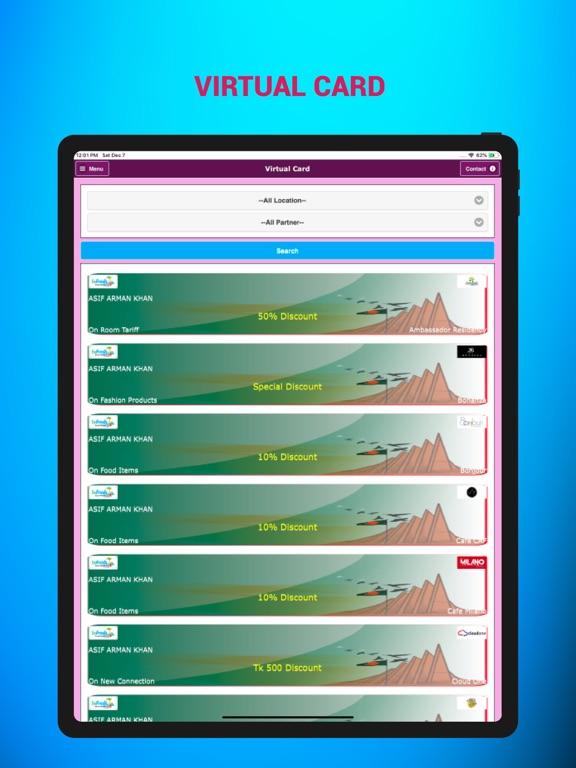 BeFresh App iPad screenshot