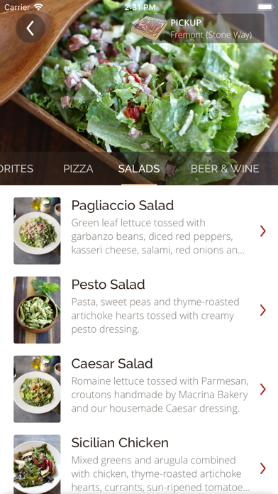 Pagliacci Pizza screenshot 4