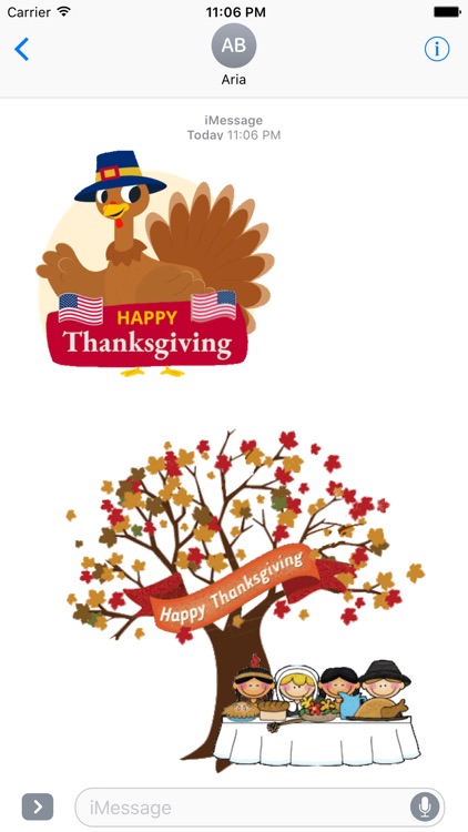 Happy Thanksgiving Sticker Gif