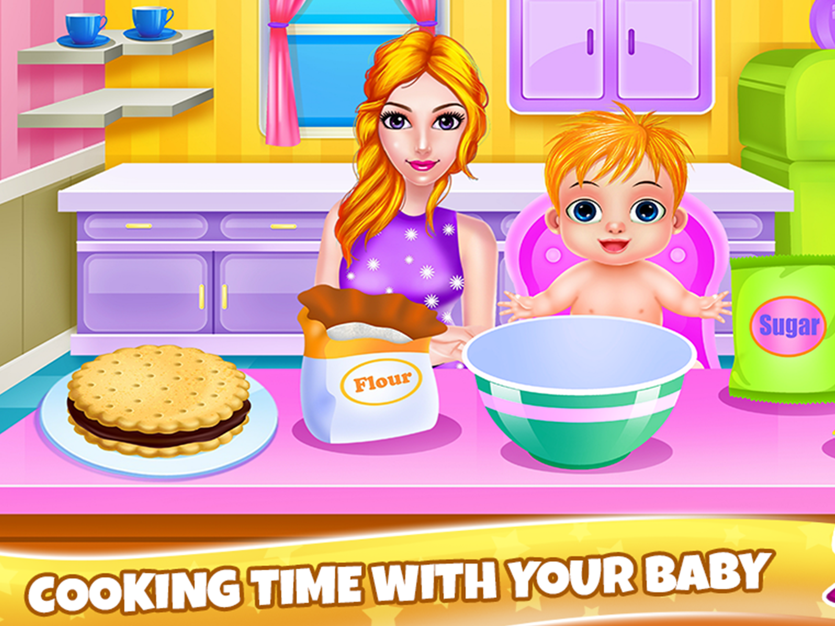 Mommy and Little Baby Relaxing