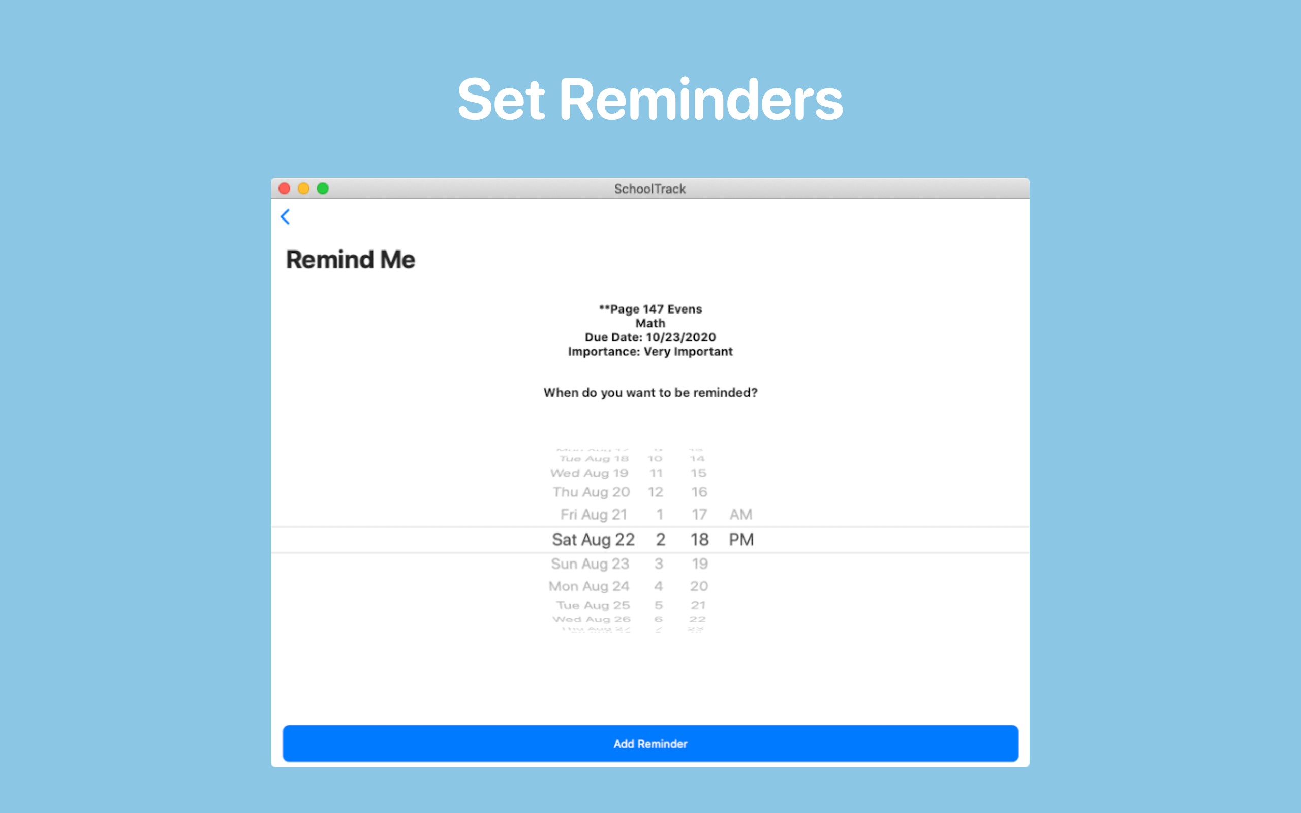 SchoolTrack - Work Tracker
