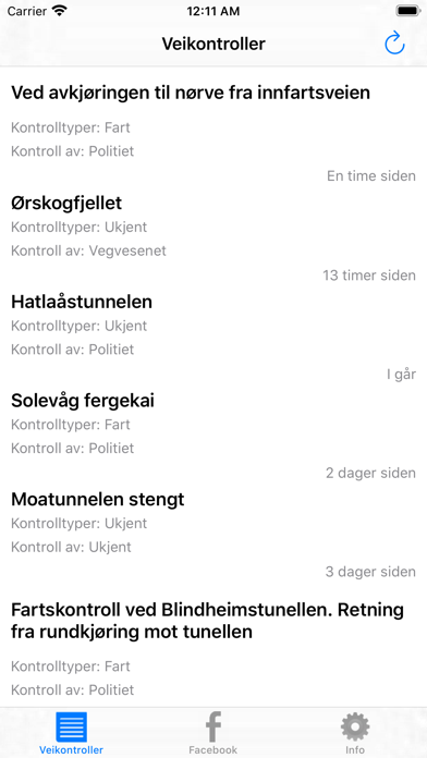Screenshot #1 pour Veikontroller Ålesund