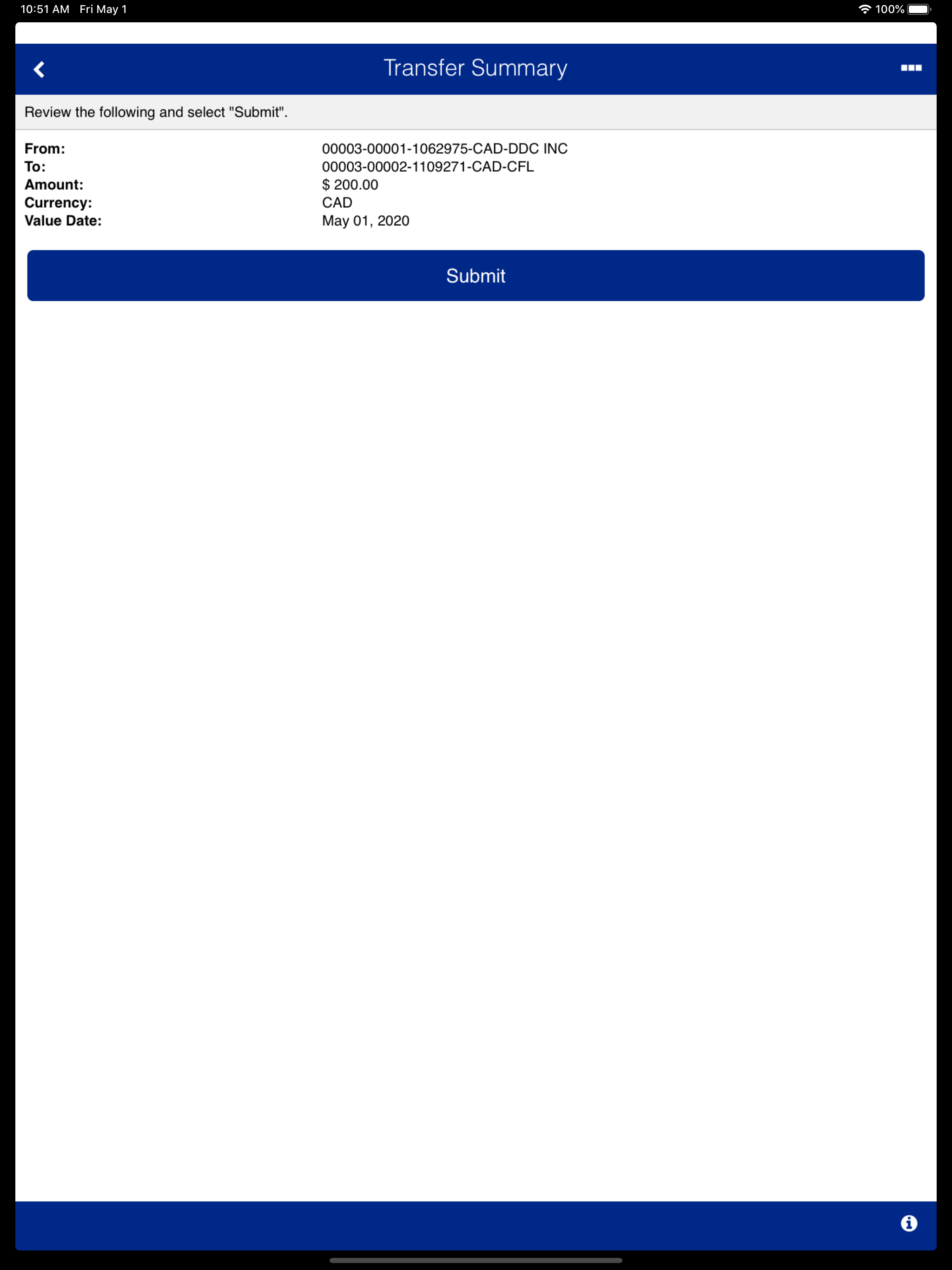 RBC Express Business Banking screenshot 3