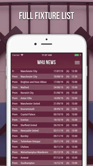 WHU News - Unofficial Fan App screenshot 3