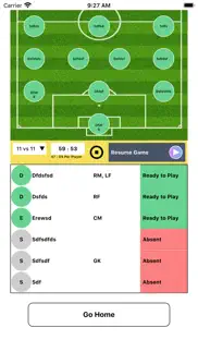 soccer substitution manager iphone screenshot 1