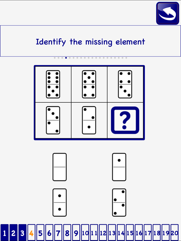 Domino psychotechnical LITE iPad screenshot