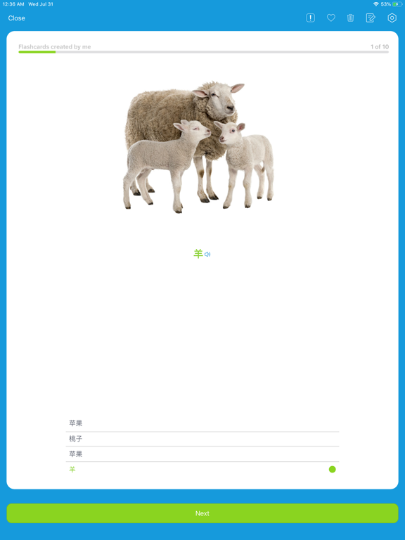 Learn Chinese: VocApp Language iPad screenshot 5 - Education app